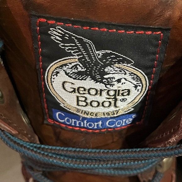 Georgia Boot Eagle Light Work Boot in Russet Wildwood, size 9 - Picture 2 of 9